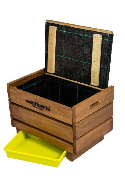 Pack Frutero sencillo: el vermicompostador abierto, fronto lateral