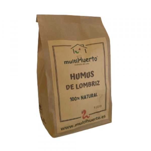 Bolsa 4 litros humus multiHuerto fondo blanco